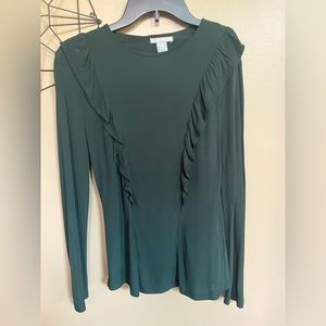 Ruffle detail blouse from H&M. Size S.